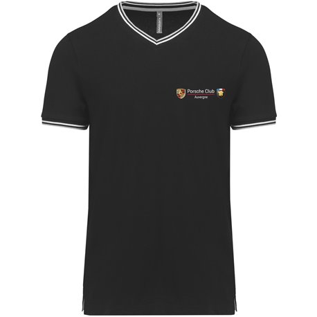 T-shirt maille piquée col V Homme Auvergne