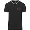 T-shirt maille piquée col V Homme Auvergne