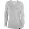 Pull col V femme