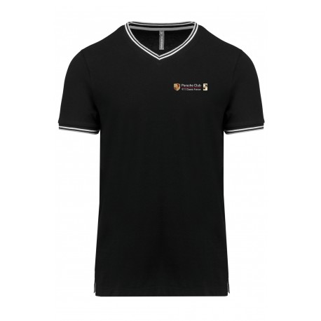 Tee shirt col V maille piquée Homme 911