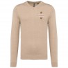 Pull col V Homme Champagne