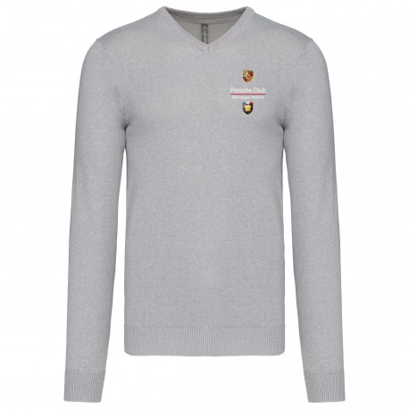 Pull col V Homme Champagne