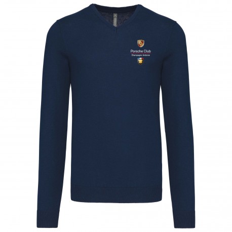 Pull col V Homme Champagne