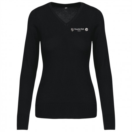 Pull col V Femme Belgium