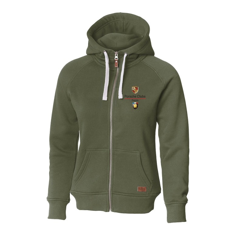 Sweat Capuche zippé Premium Femme Porsche