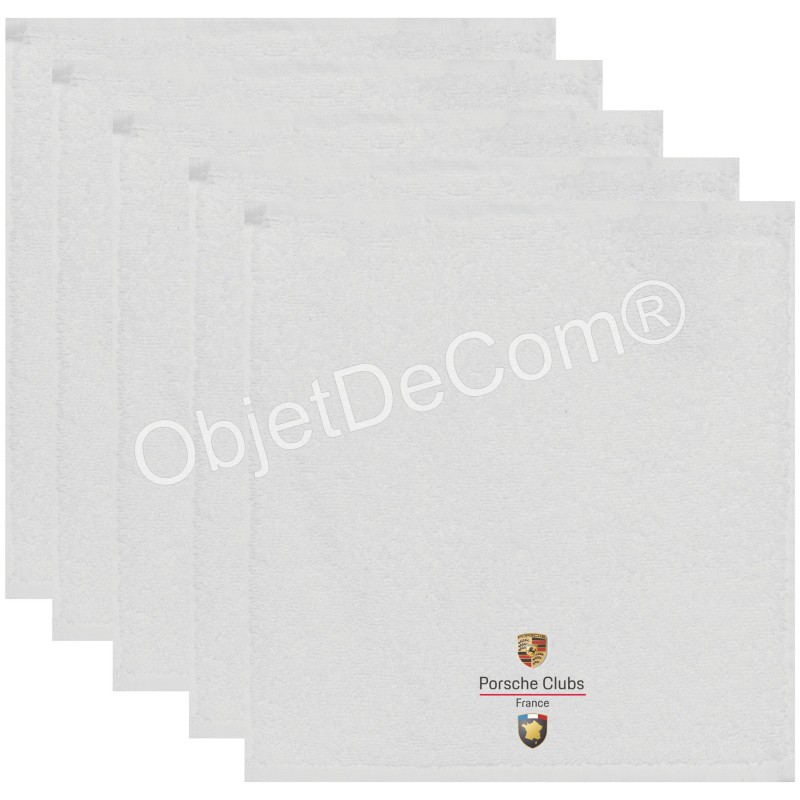 Serviettes d'invité - Lot de 5 serviettes Porsche