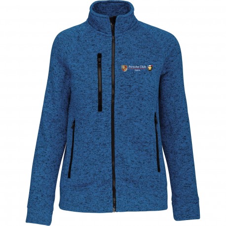 Veste zippée chinée femme Porche Club Centre