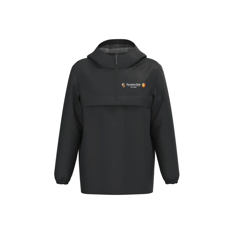 Coupe-vent imperméable écoresponsable quart zip unisexe Porsche Club Normandie