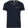 Tee shirt maille piquée Col V homme