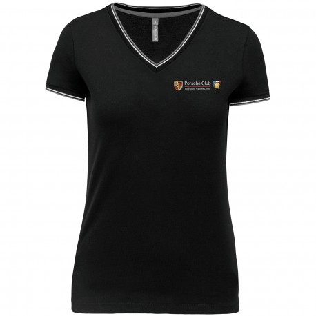Tee shirt maille piquée femme Bourgogne