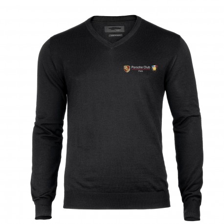 Pull col V Mérinos Homme Prais