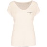 Tee shirt col V lin femme PCRA