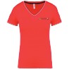 Tee shirt col V maille piquée Femme PCTG
